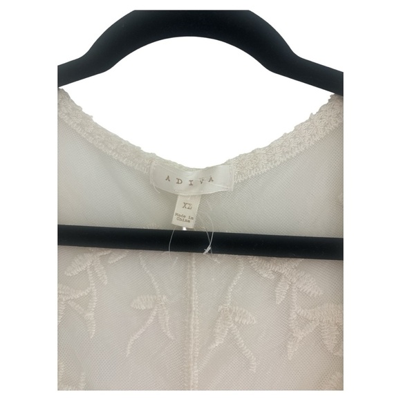 Adiva Cream Lace Overlay Sz XL - Picture 2 of 8